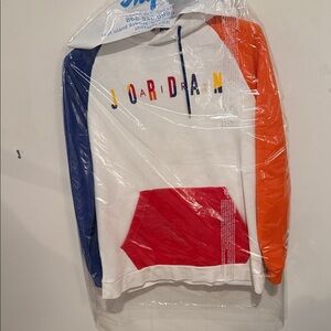Jordan Multicolor Hoodie with Bold Lettering
